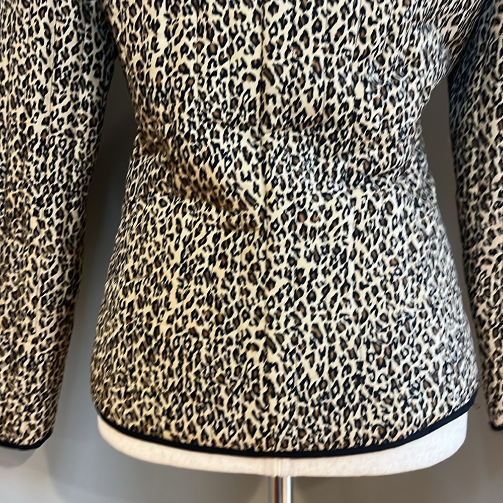 SILKLAND leopard print quilted silk jacket / SZ LP - Picture 8 of 8